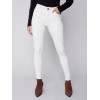 Twill Pants with Side Zipper - Natural