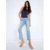 Bootcut Stretch Denim Pants - Light Blue