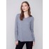 Basic V-Neck Sweater - Gray