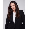 Blazer with Ruched Back - Black