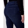 Bootcut Jeans with Asymmetrical Fringed Hem - Blue Black