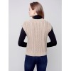 Cable Knit Sweater Vest - Truffle