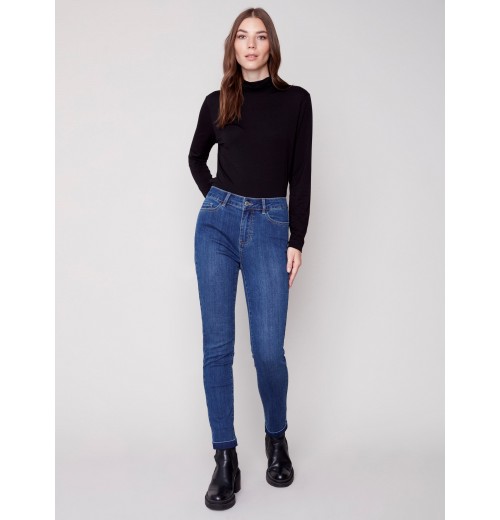 Cuffed Hem Jeans - Blue Jean