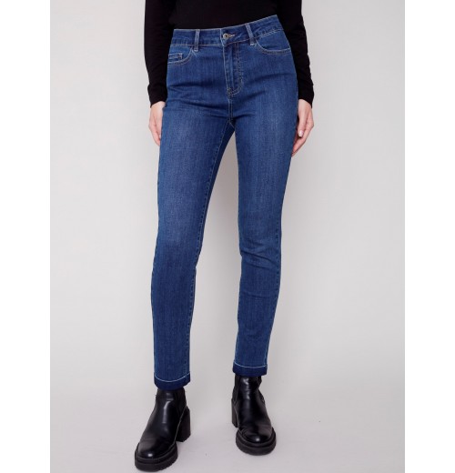 Cuffed Hem Jeans - Blue Jean