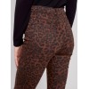 Printed Bootcut Stretch Twill Pants - Cheetah