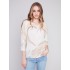 Printed Dolman Sweater - Stone