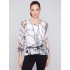 Printed Fishnet Crochet Sweater - Pepper