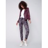 Printed Suede Crinkle Jogger Pants - Paisley