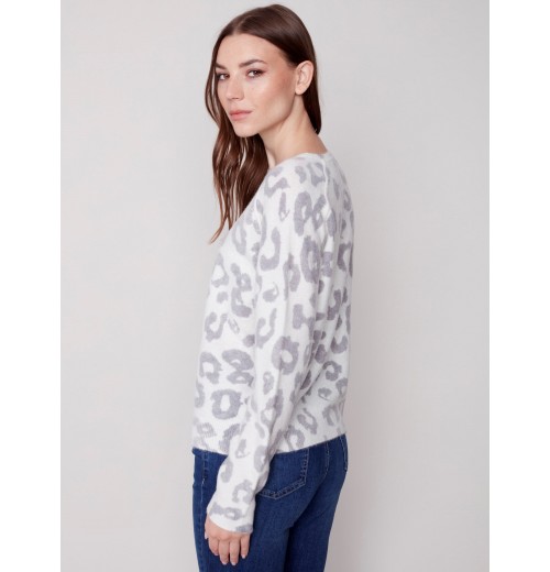 Reversible Animal Print Sweater - Animal