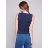 Sleeveless Super Stretch Top - Navy