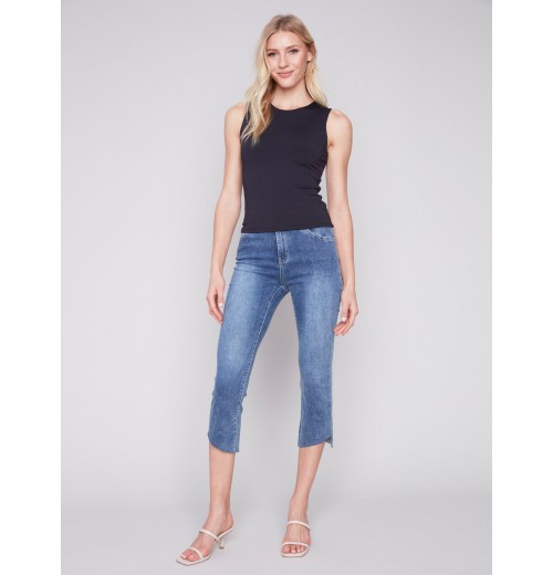 Sleeveless Super Stretch Top - Black