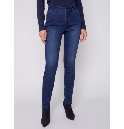 Soft Stretch Skinny Jeans - Blue Black