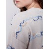 Sweater with Embroidered Hearts - Almond