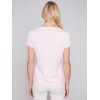 V-Neck Linen T-Shirt - Lotus