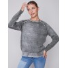 Washed-Out Color Effect Sweater - Spruce