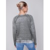 Washed-Out Color Effect Sweater - Spruce