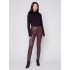 Wax Twill Pull-On Pants - Chocolate