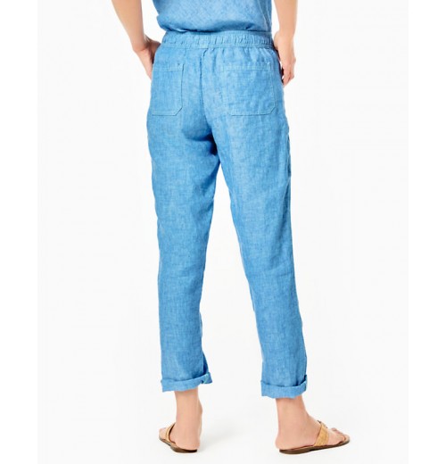 31&quot; Taron Mid-Rise Linen Pant