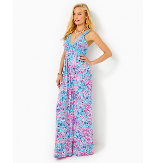 Serena V-Neck Maxi Dress