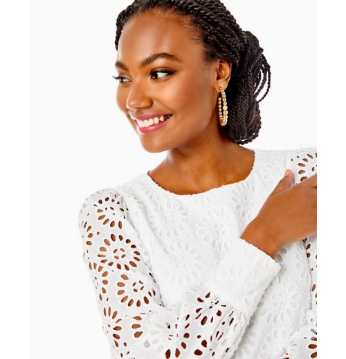 Aisha Eyelet Romper