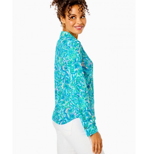 UPF 50+ ChillyLilly Marlena Button Down Top