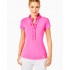 UPF 50+ Luxletic Frida Ruffle Polo Top