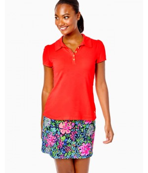 UPF 50+ Luxletic Frida Puff Sleeve Polo