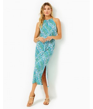 Bingham Halter Midi Dress