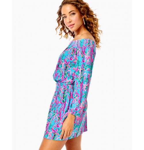 Cyla Off-The-Shoulder Romper