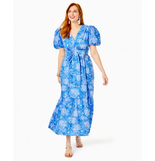 Ezralyn Short Sleeve Cotton Maxi Dress